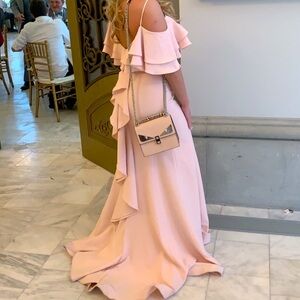 Beautiful blush pink Ruffled Dress